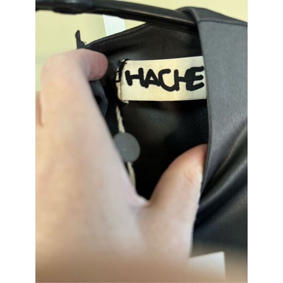 Hache NWT Drawstring Blouse in Charcoal Grey Size IT 44/US 8 - Picture 5 of 10